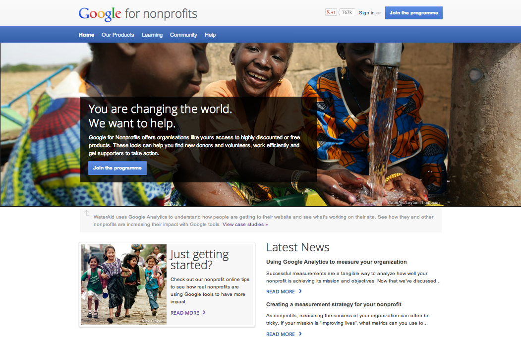 Google for Nonprofits UK